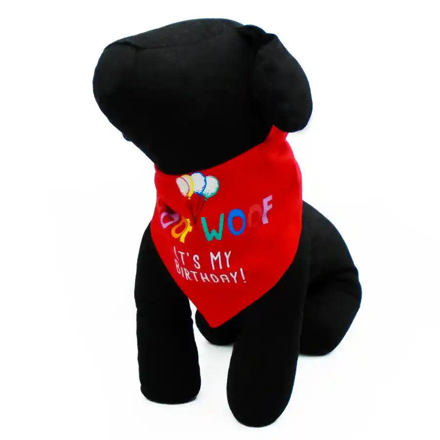 Woof Woof Happy Birthday Dog Bandana - Gotcha Day for Dogs - BETTY & BUTCH®