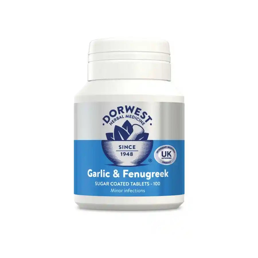 Dorwest Garlic and Fenugreek Natural Herbal Dog Health Supplements - BETTY & BUTCH®