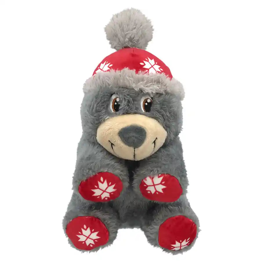 KONG® Holiday Comfort Polar Bear - Grey/Red - BETTY & BUTCH®