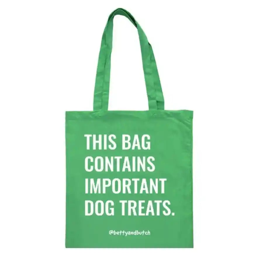 Betty And Butch® This Bag Contains Important Dog Treats Tote Bag - BETTY & BUTCH®
