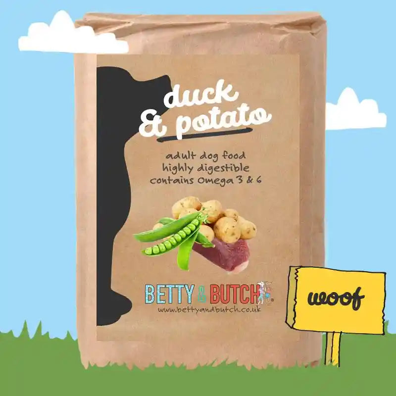 Grain-Free Natural Duck Healthy Food for Sensitive Dogs - BETTY & BUTCH®