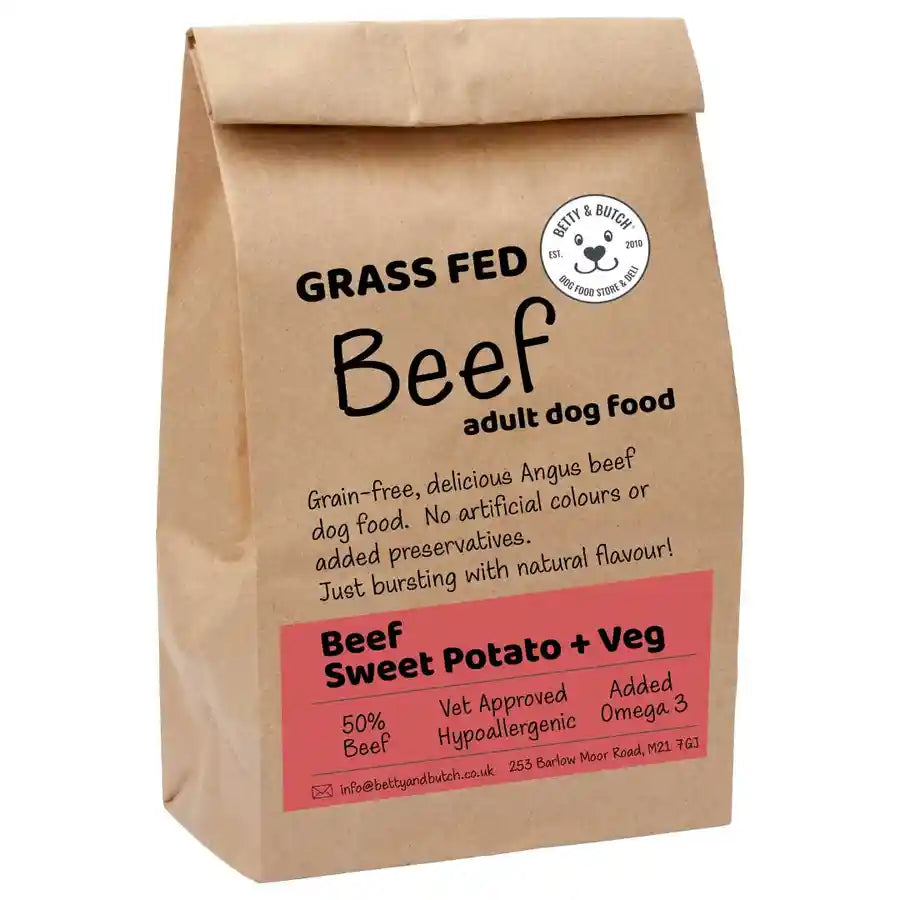 Natural Angus Beef Sweet Potato And Veg Healthy Adult Dog Food - BETTY & BUTCH®
