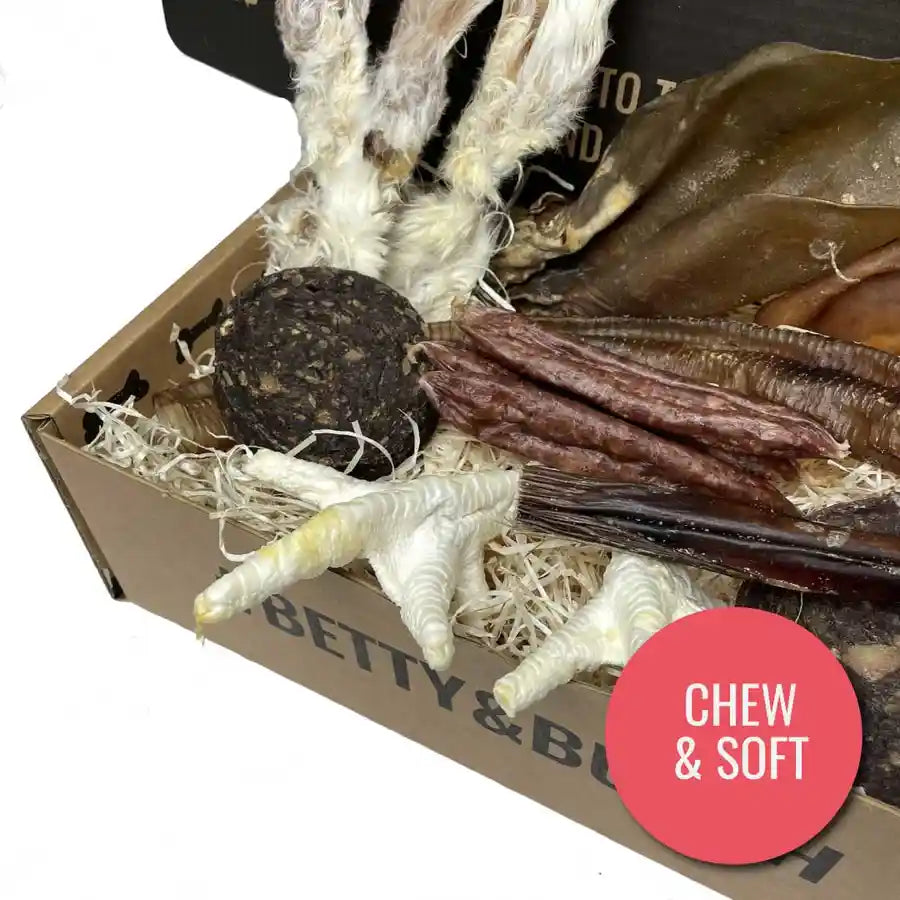 Betty's Boredom Box Treats for Dogs - Natural Meat Dog Food Selection - BETTY & BUTCH®