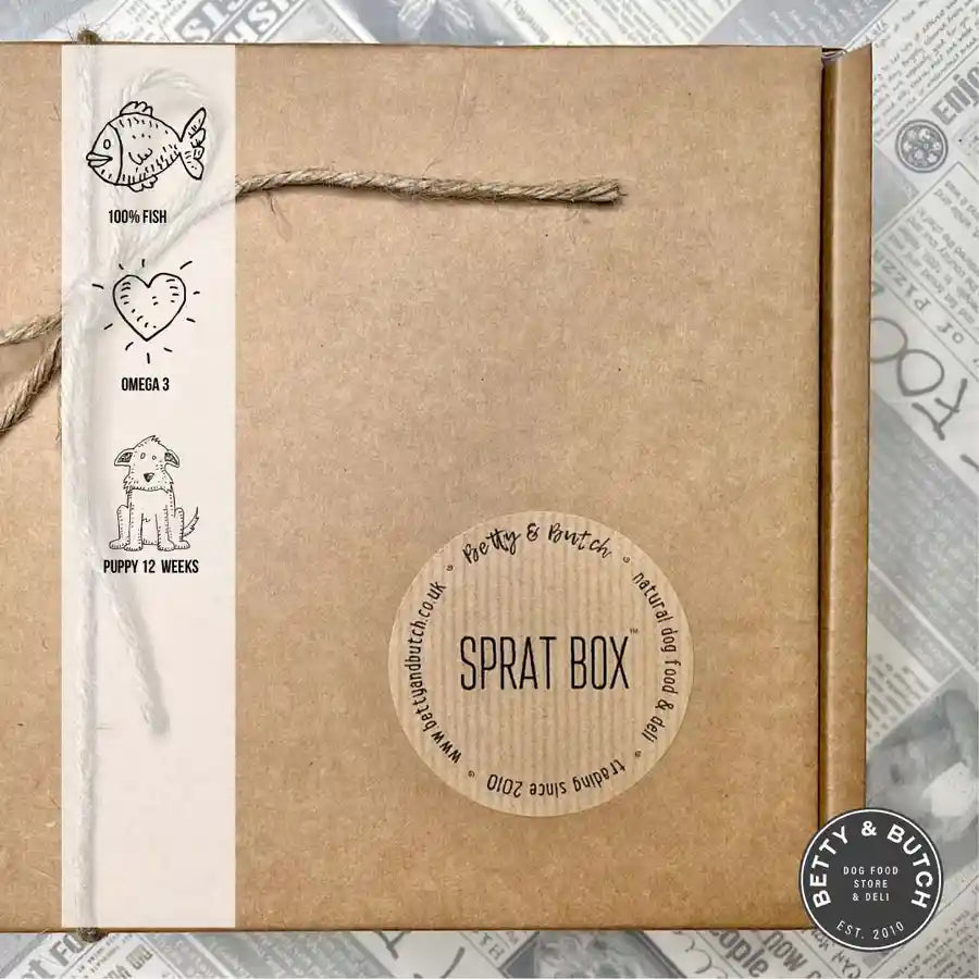 Sprat Box­­™ Premium Baltic Sprats for Dogs -  100% Fish Dog Food - BETTY & BUTCH®