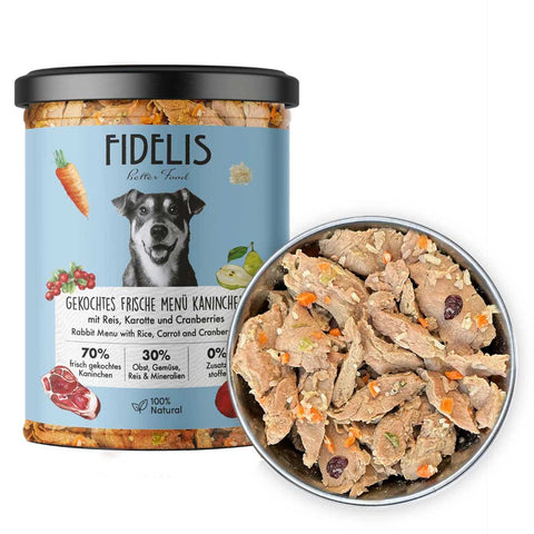 Fidelis Gently Cooked Rabbit with Rice, Pear & Cranberry