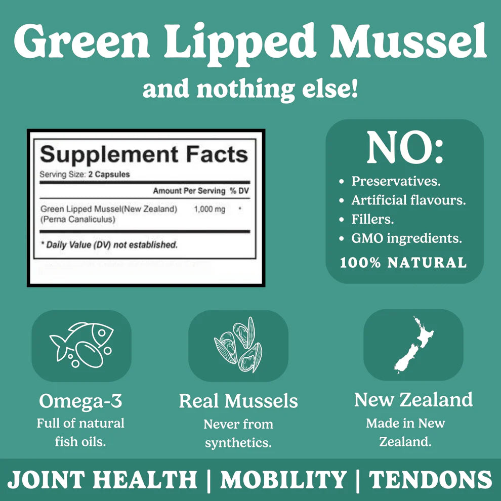 Green Lipped Mussel Powder for Dogs | 80 Servings