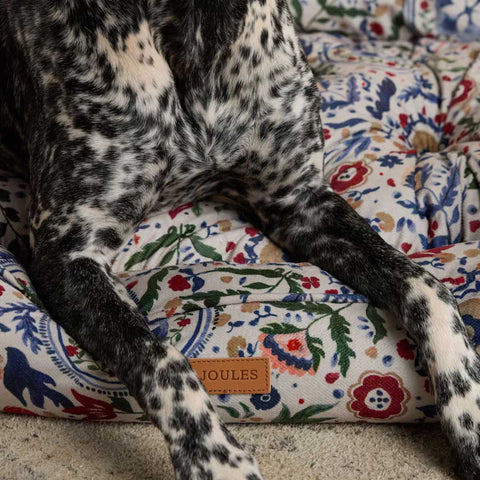 Joules Festival Floral Pet Box Bed