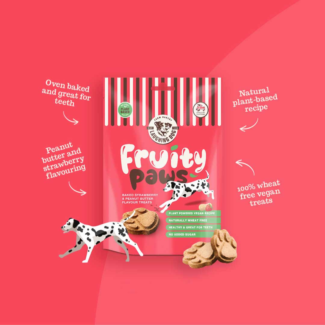 laughing dog fruity paws dog treats