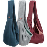 Junior Puppy Front Carrier Sling Soft & Secure Dog Sling Burgundy