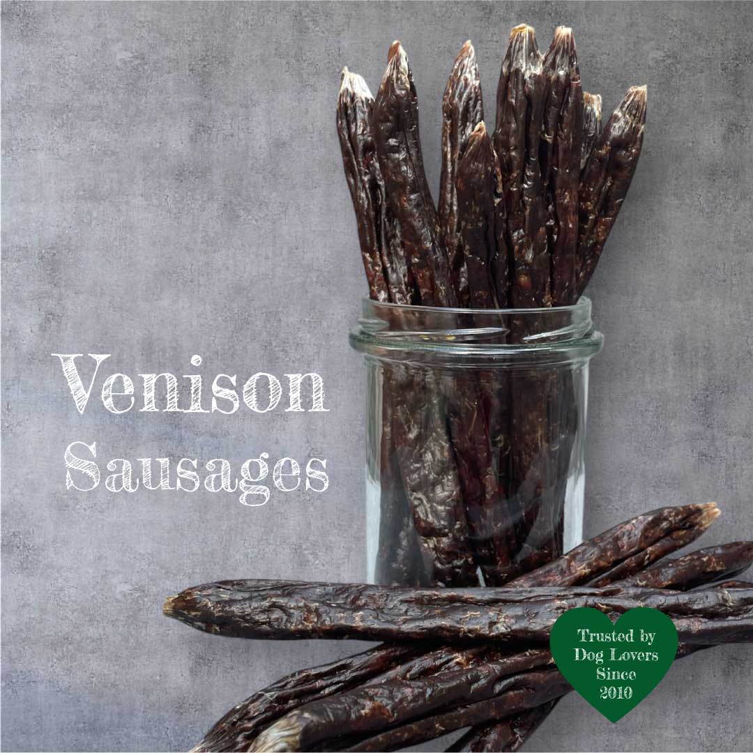 Venison Sausages – Natural Dog Treats