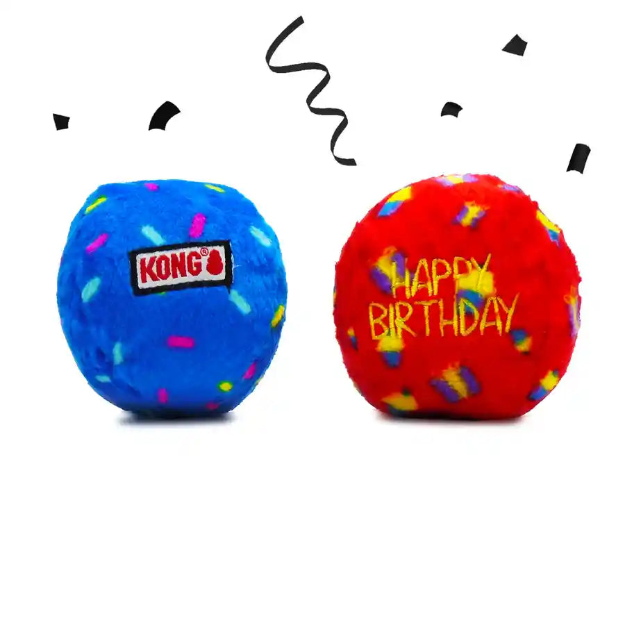 KONG™  Occasions Happy Birthday Dog Plush Ball Toys - BETTY & BUTCH®