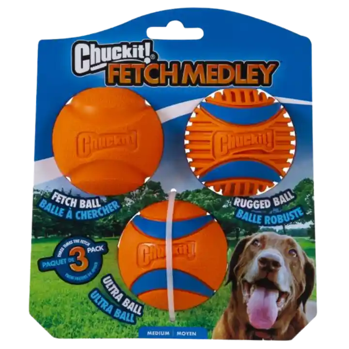 ChuckIt Gen 3 Dog Tennis Ball Medley - Fetch, Ultra and Rugged - BETTY & BUTCH®