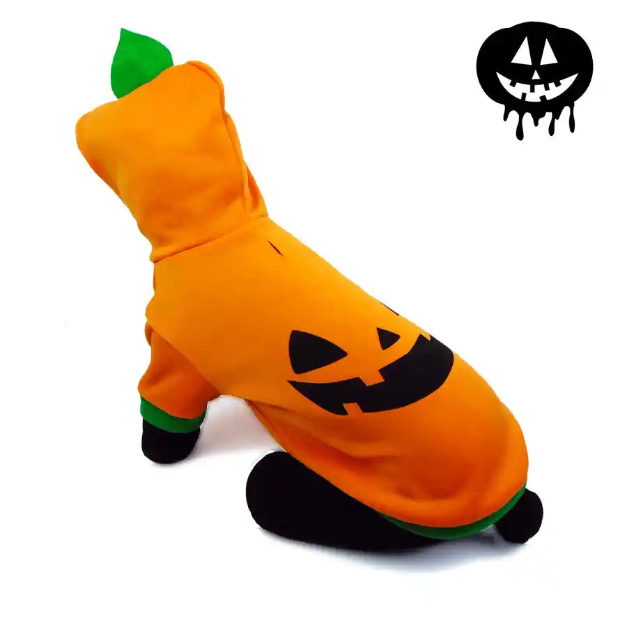 Dog Halloween Jack o Lantern Pumpkin Hoodie BETTY BUTCH