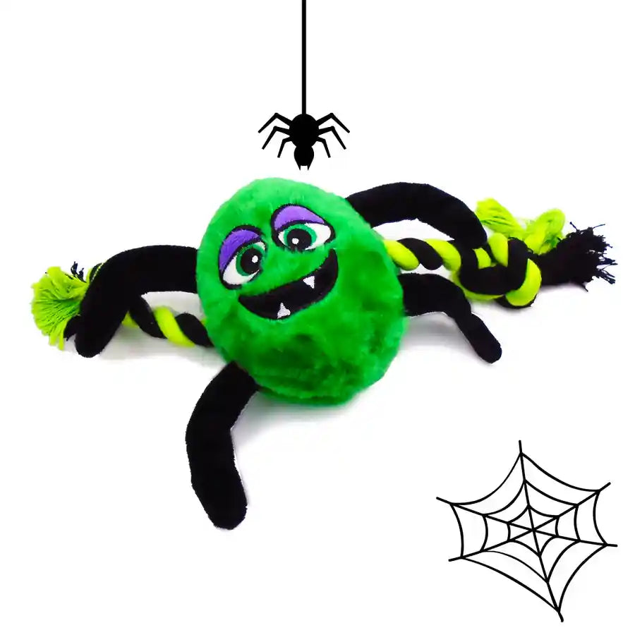 Dog Halloween Spider Rope Tug Toy - Extra Squeak! - BETTY & BUTCH®