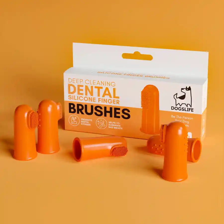 Dog teeth cleaning finger brushes discount