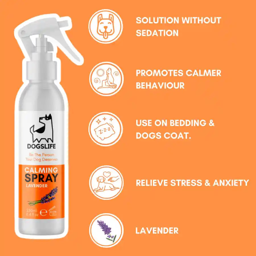 Dogslife Lavender Scented Dog Calming Spray - Relieves Stress & Anxiety - BETTY & BUTCH®