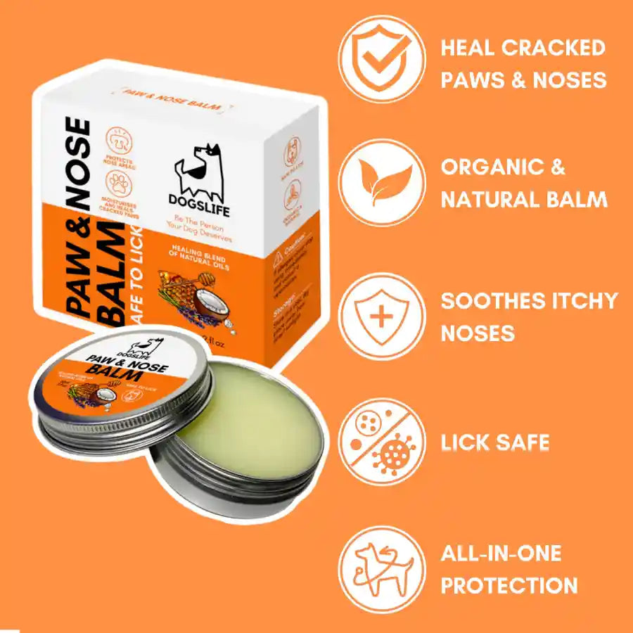 Dogslife Paw and Nose Balm with Organic Natural Ingredients - BETTY & BUTCH®