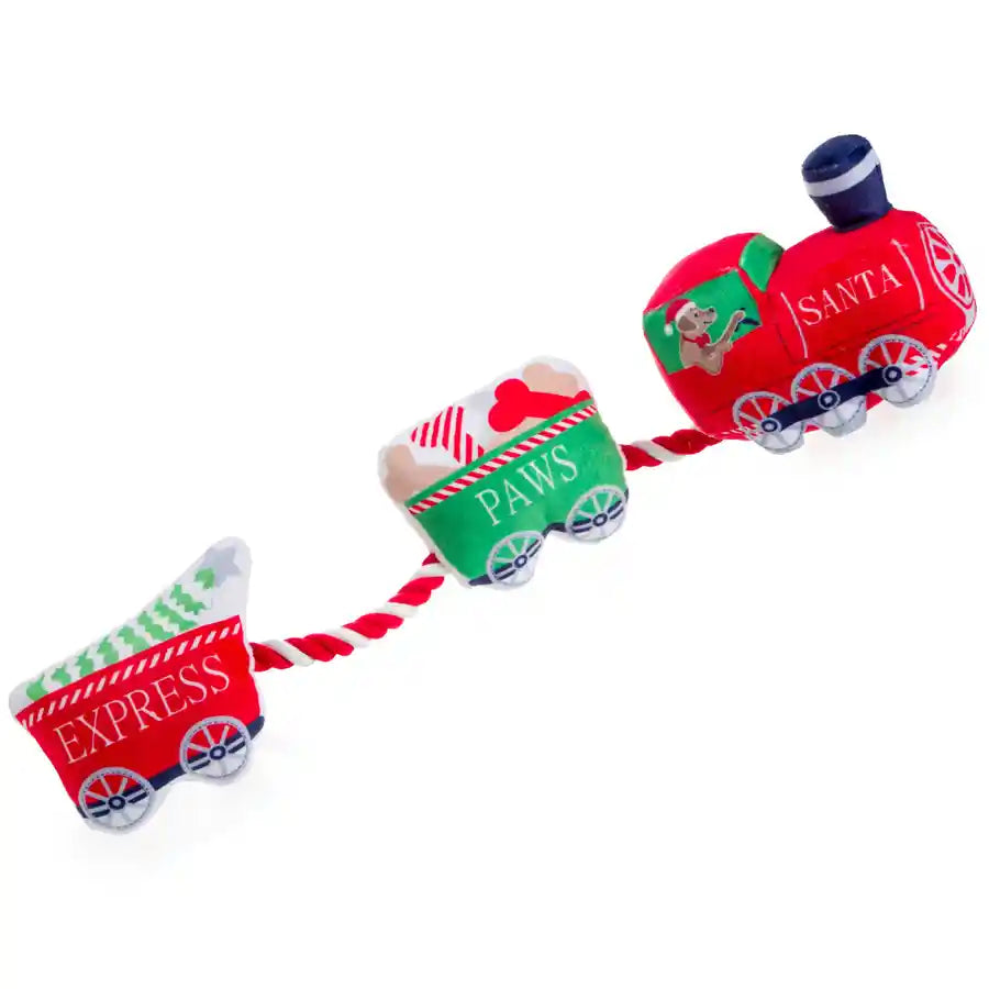 Santa Paws Express Rope Christmas Dog Toy - BETTY & BUTCH®
