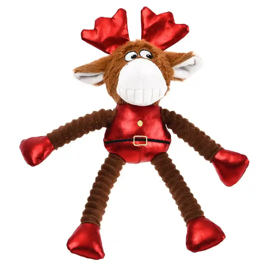 Red Rudolph Multi-textured Christmas Dog Toy - BETTY & BUTCH®