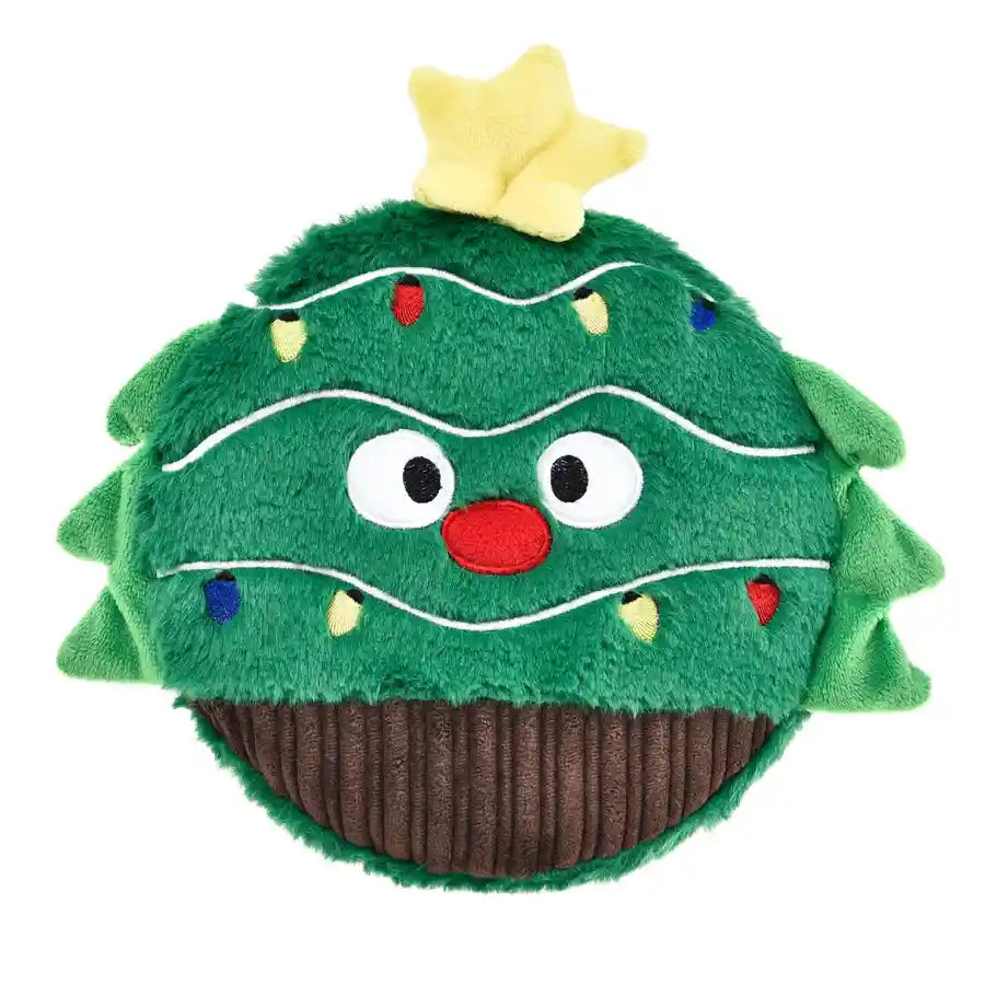 Round Squeaker Christmas Tree Dog Toy - BETTY & BUTCH®