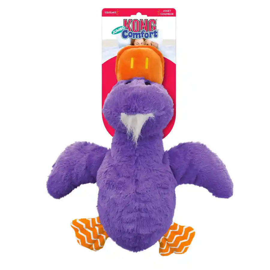 KONG® Comfort™ Jumbo Duck - Extra Soft & Extra Large! - Purple - BETTY & BUTCH®