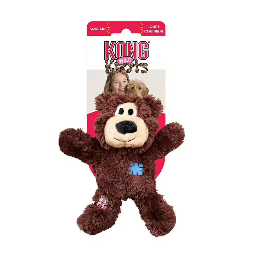 KONG® Wild Knots Teddy Bear Dog Toy - Internal Knotted Rope - BETTY & BUTCH®