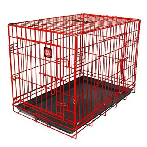 Red Double Door Dog Den Crate - Create a Safe and Secure Place - BETTY & BUTCH®