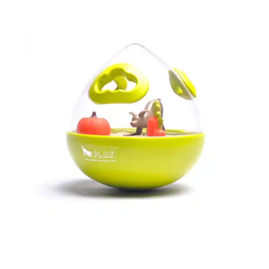 The P.L.A.Y Wobble Ball Toy - Interactive Treat Dispensing Toy - Green - BETTY & BUTCH®