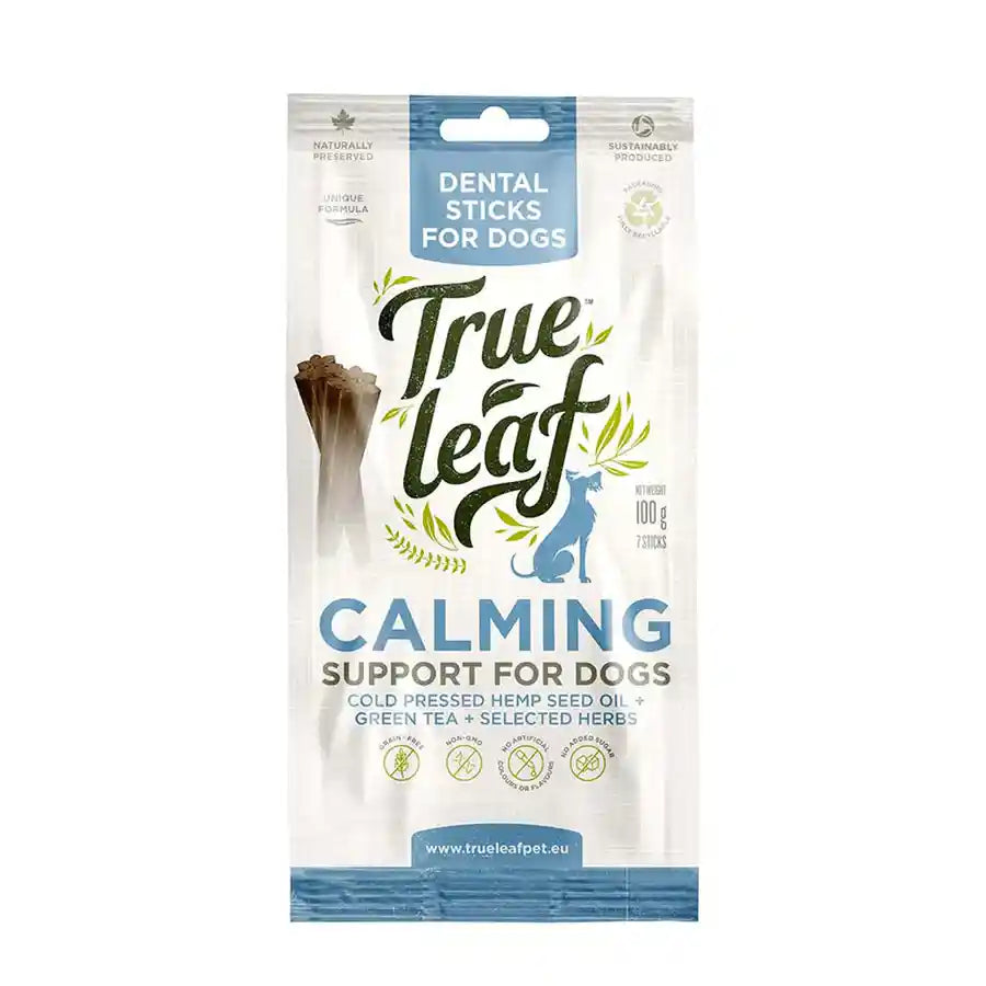 True Leaf Calming Dental Sticks for Dogs - Cold Pressed Hemp Seed Oil - BETTY & BUTCH®