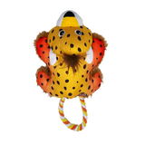 KONG Cozie Tuggz Cheetah | Dog And Puppy Plush Squeak Crinkle Toy