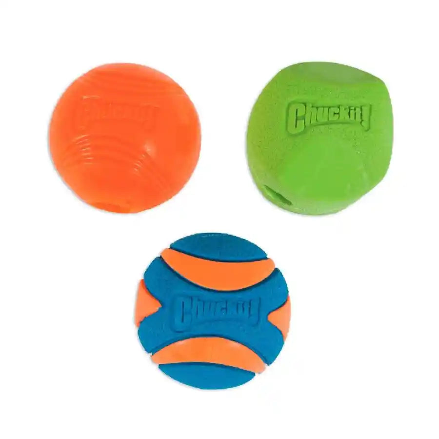 ChuckIt Fetch Dog Ball Medley - Ultra Squeaker, Erratic and Strato - BETTY & BUTCH®