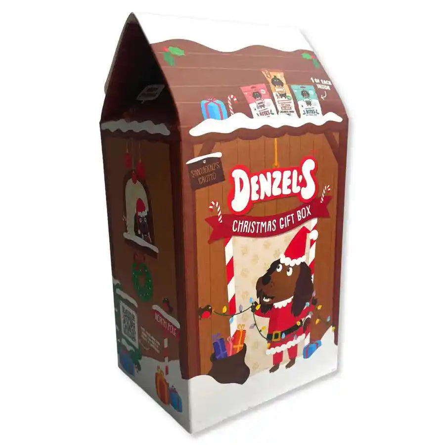Denzel's Christmas Gift Box for Dogs - 3 x Tasty Festive Treats - BETTY & BUTCH®