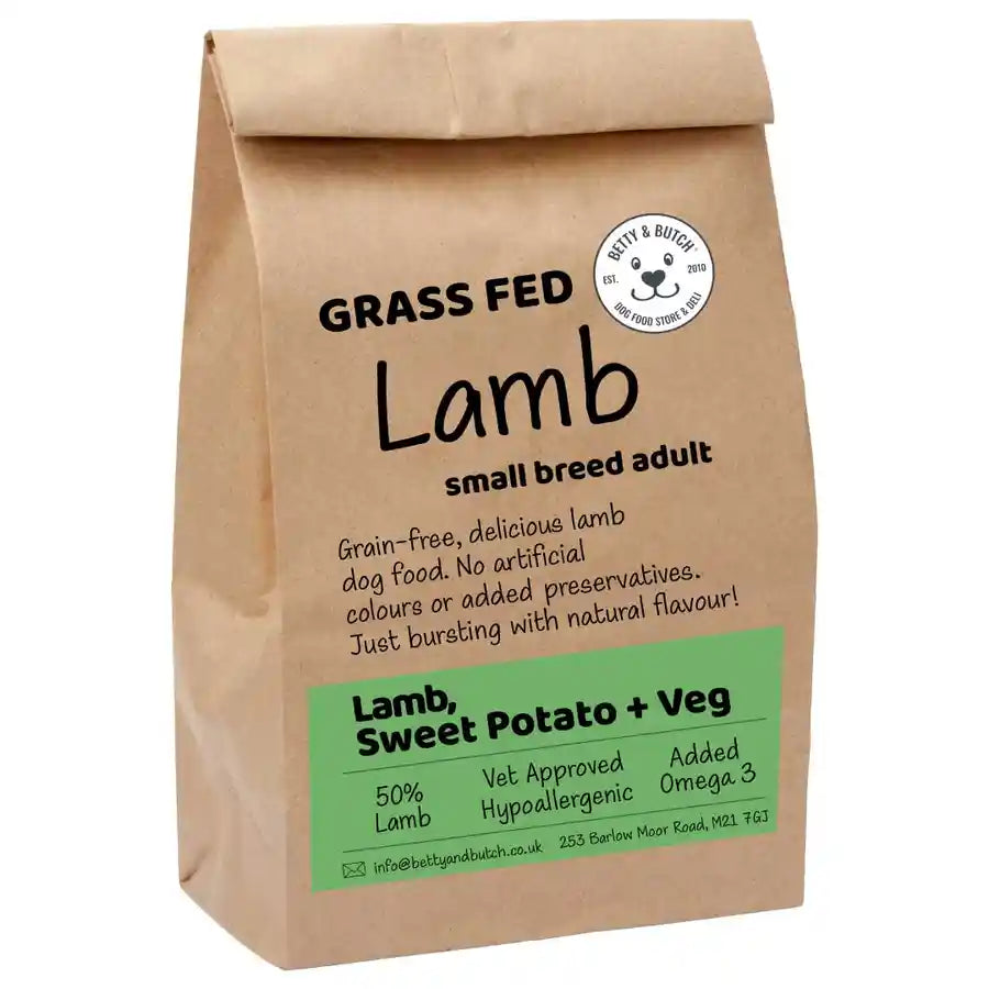 Natural Lamb Sweet Potato And Veg Healthy Small Breed Dog Food - BETTY & BUTCH®