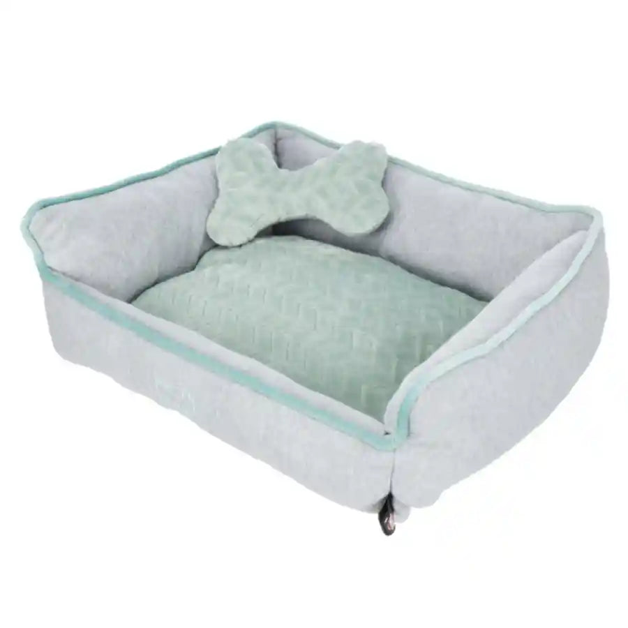 Welcome Home Puppy's First Fleece-fill Bed with Bone-shaped Cushion - BETTY & BUTCH®