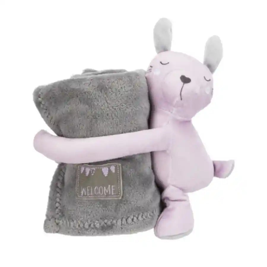 Welcome Home Puppy's First Plush Bunny and Dog Blanket - BETTY & BUTCH®