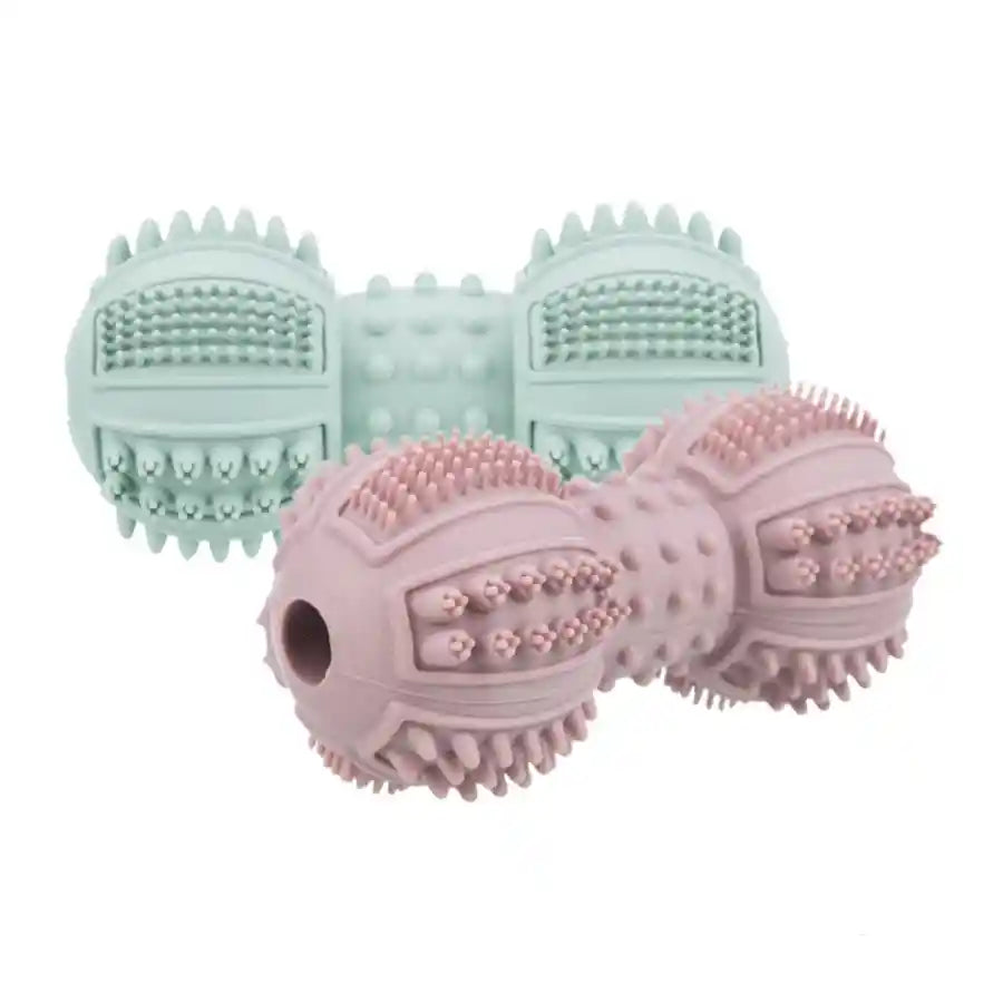 Textured Rubber Dumbbell Chew Toy for Small Dogs and Puppies - BETTY & BUTCH®