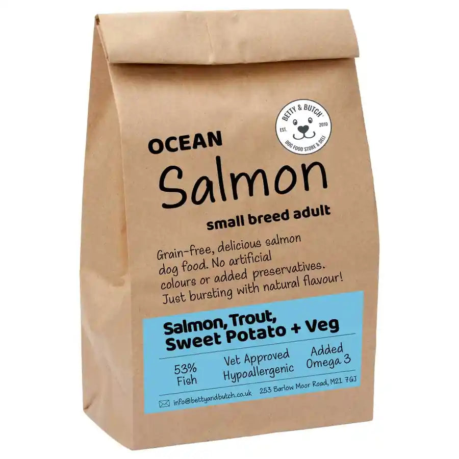 Natural Ocean Salmon Healthy Small Breed Dog Food with Added Omega-3 - BETTY & BUTCH®