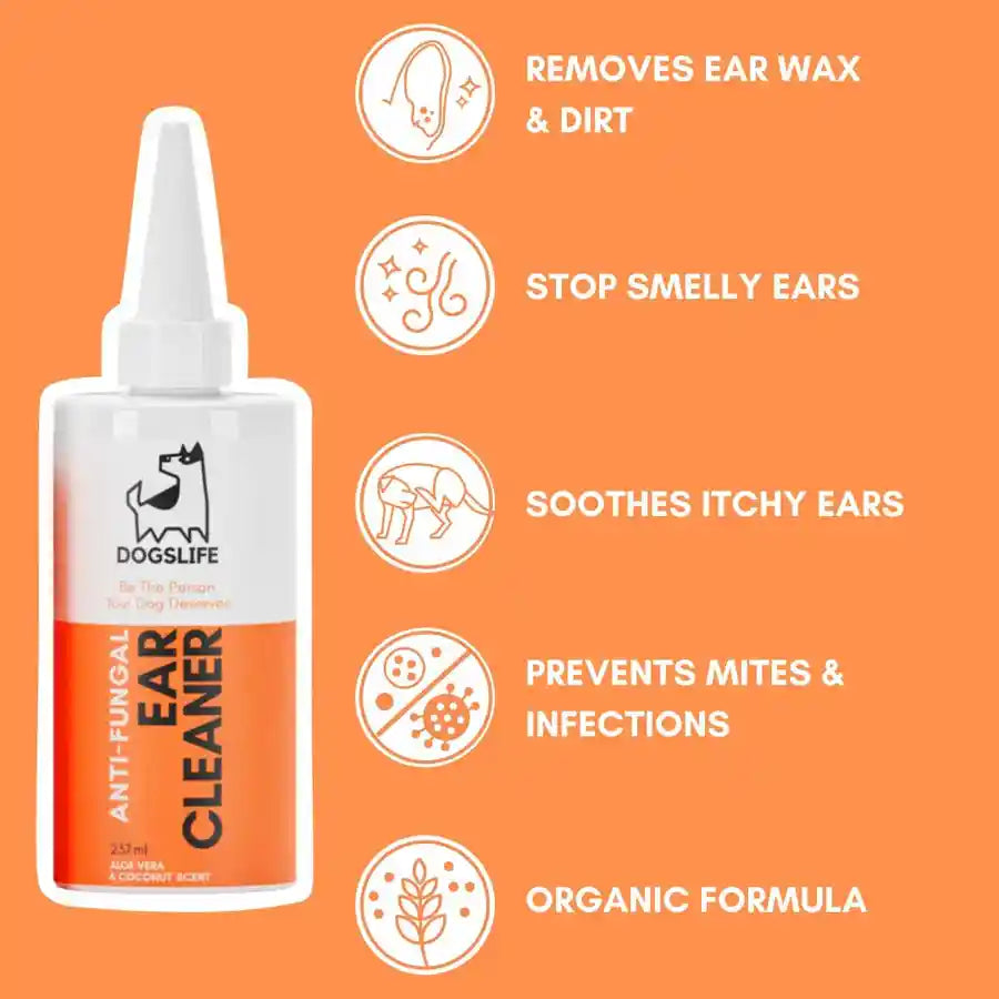 Dogslife Ear Cleaner for Dogs - Organic Solution - BETTY & BUTCH®
