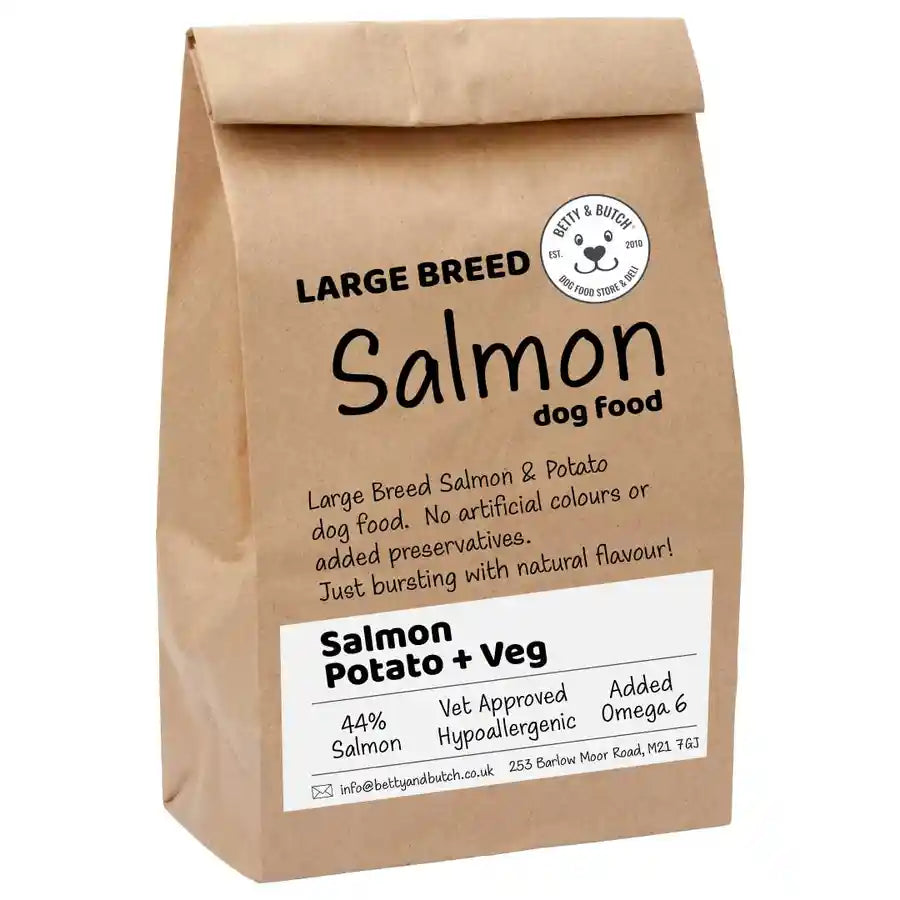 Natural Salmon Healthy Large Breed Dog Food with Omega-3 - BETTY & BUTCH®